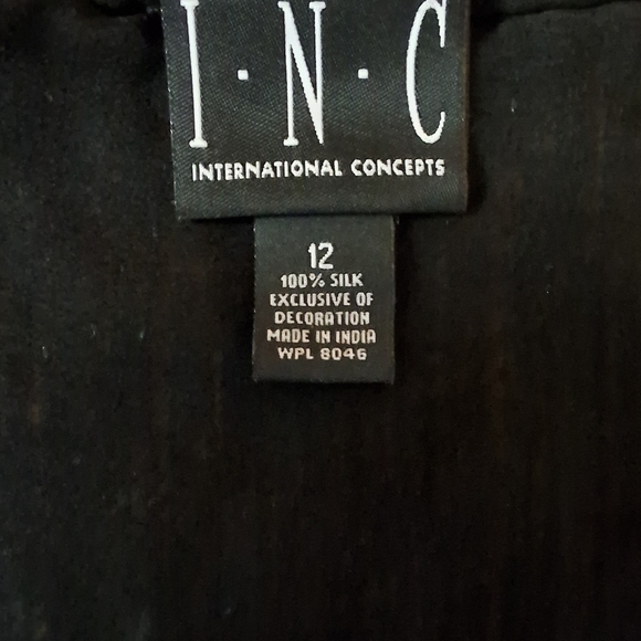 Sequin skirt.  INC. Size 12. Black. - Picture 3 of 6